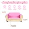 Costway Pink Kids Sofa Armrest Chair Couch Lounge Children Birthday Gift w/ Ottoman